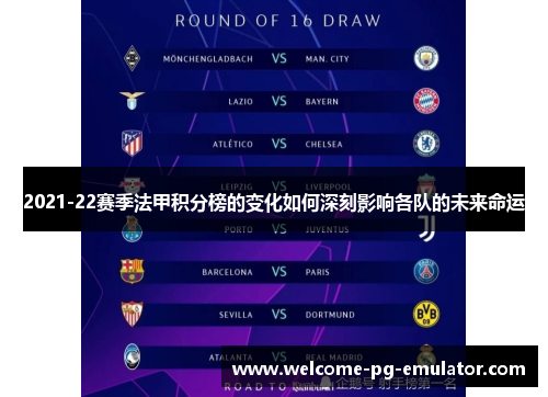 2021-22赛季法甲积分榜的变化如何深刻影响各队的未来命运 2021-22赛季法甲积分榜的变化如何深刻影响各队的未来命运